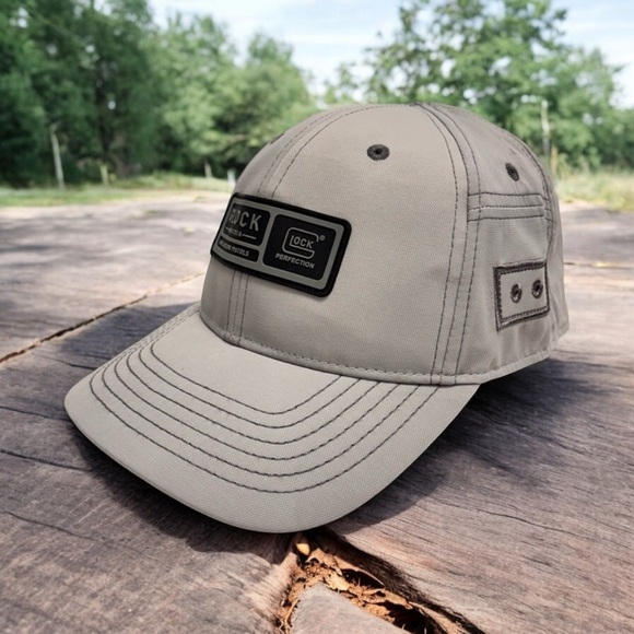 Glock Perfection Hat/ Cap Gray Snapback Adjustable Size Glock Logo, Sporty, EUC - Picture 2 of 3